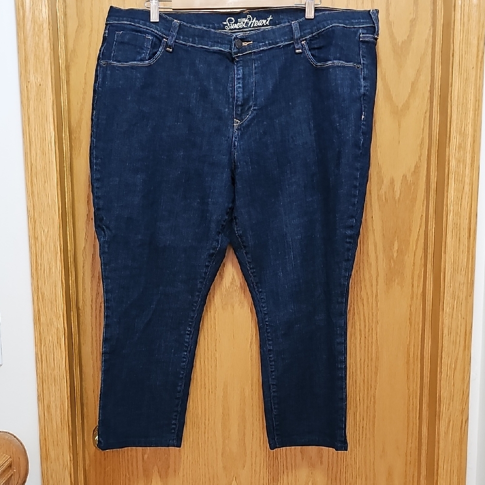 Old Navy Blue Cropped Ankle Jeans